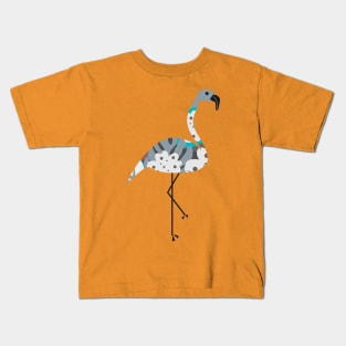 Floral flamingo Kids T-Shirt